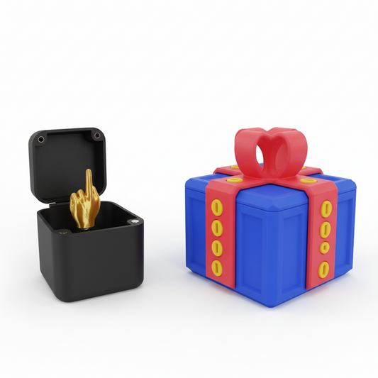 Caja de Regalo 3D con Broma Oculta